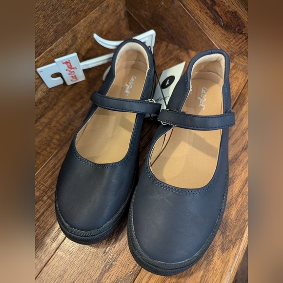 NWT Girls' Omega Ballet Flats - Cat & Jack Navy Size 1 - Picture 4 of 13